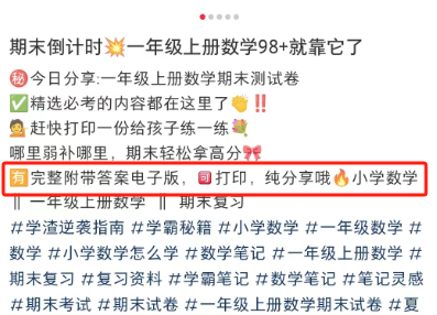 寒假来临，利用小学教辅资料在小红书变现，操作简单收益稳！