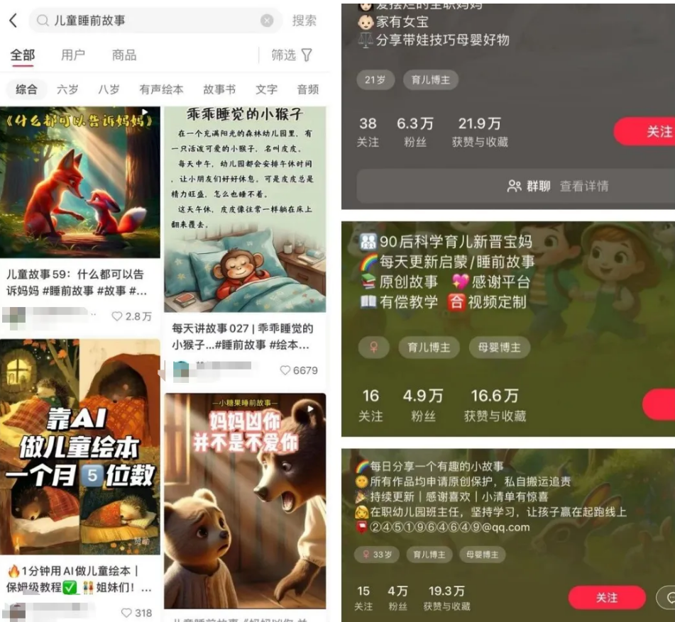 用AI在小红书做儿童故事绘本副业，这些玩法快收好！