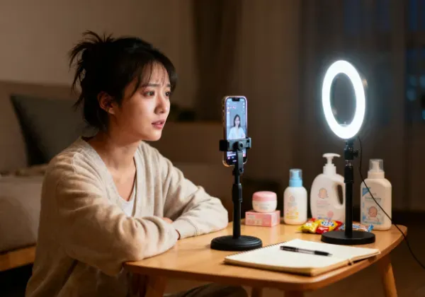 宝妈带娃开直播,快手小店佣金这样赚到手,干货满满