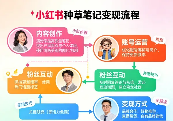 小红书种草内容变现全攻略：从稳定创收到高效增值的进阶路径