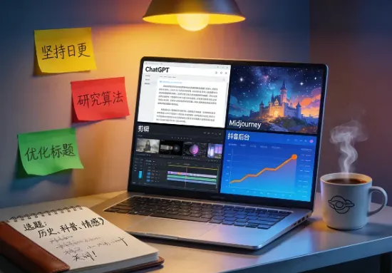 AI做视频赚钱？我那个从不露脸的朋友，现在月创收过万了