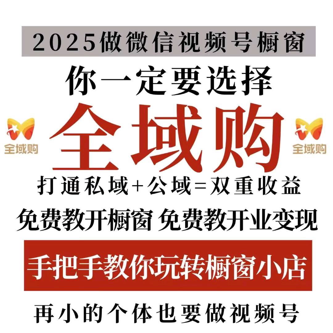 2025年风口项目，视频号变现，0粉开通橱窗，当下红利。不用直播，不用拍短视频，