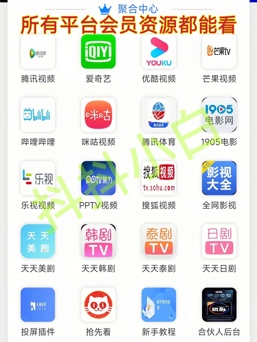 招代理：全网影视会员年卡。养老项目长期可做，1对1陪跑，小白轻松上手！