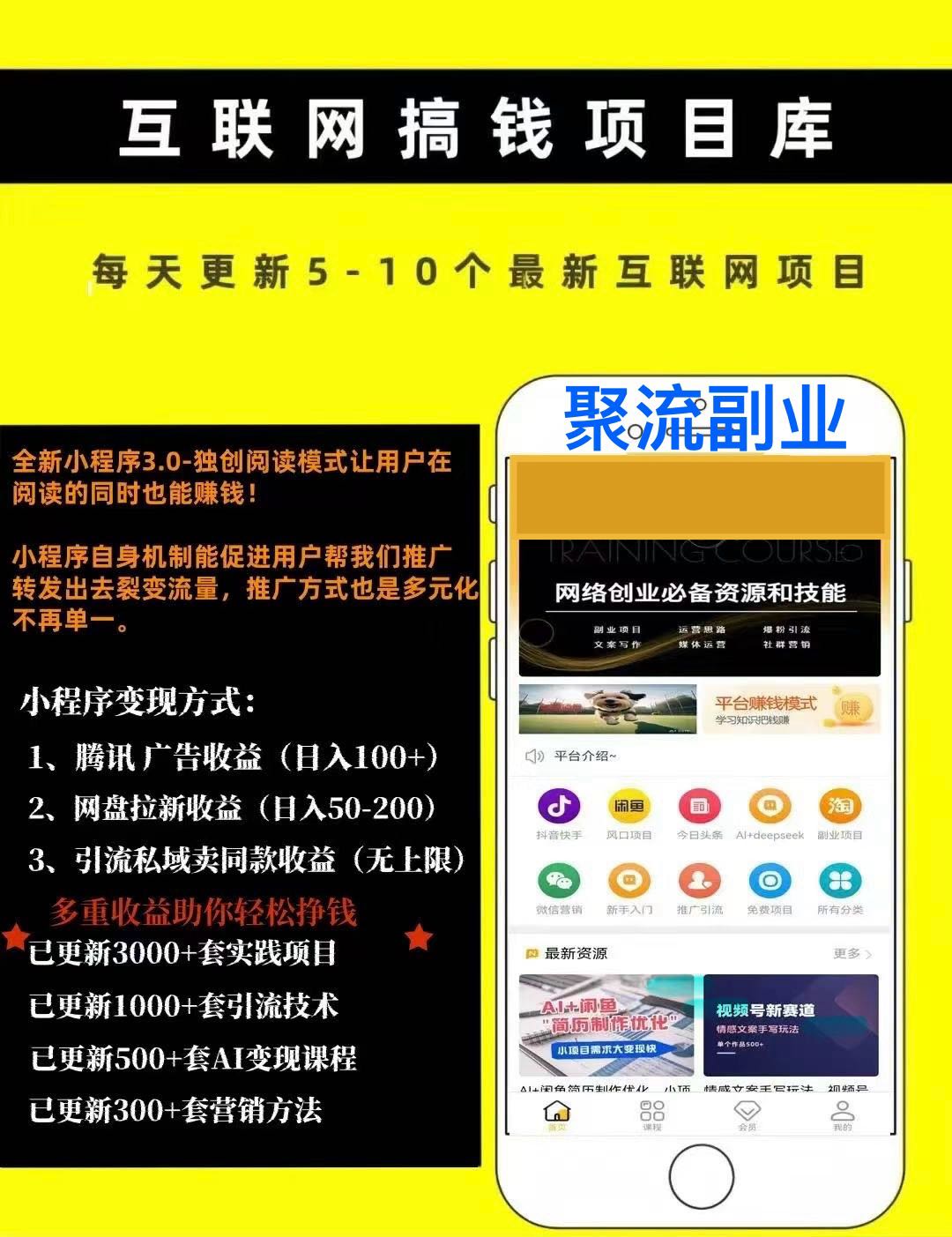 【项目资源库】肯动手就有收获，新手小白也能轻松赚！