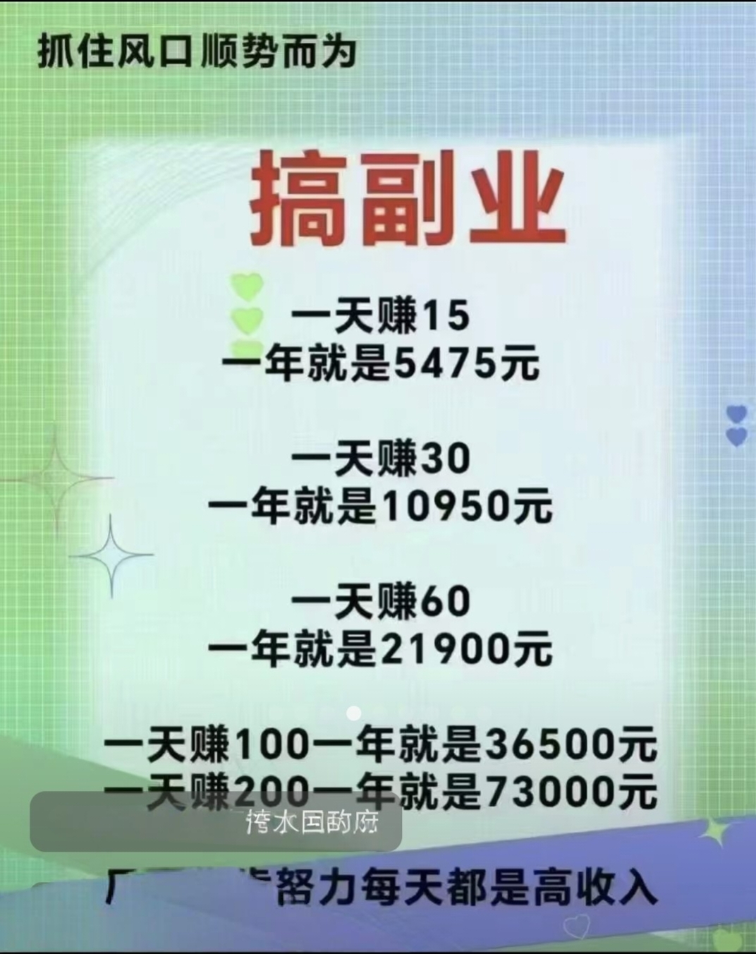 0投资～烟盒、瓶盖、包装袋、回收♻️管道收益，满2亓即可瑅现💰