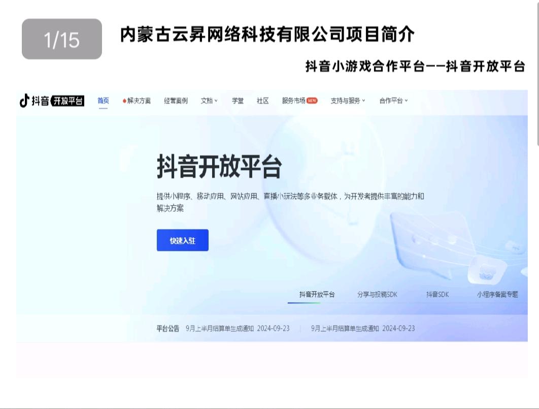 抖音小游戏合伙人