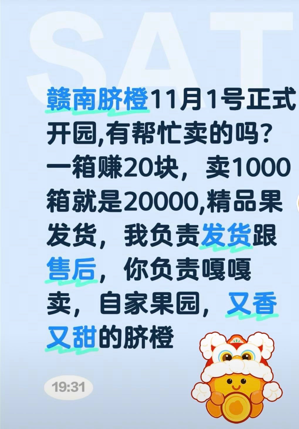 正宗赣南脐橙招代理，一件也是批发价