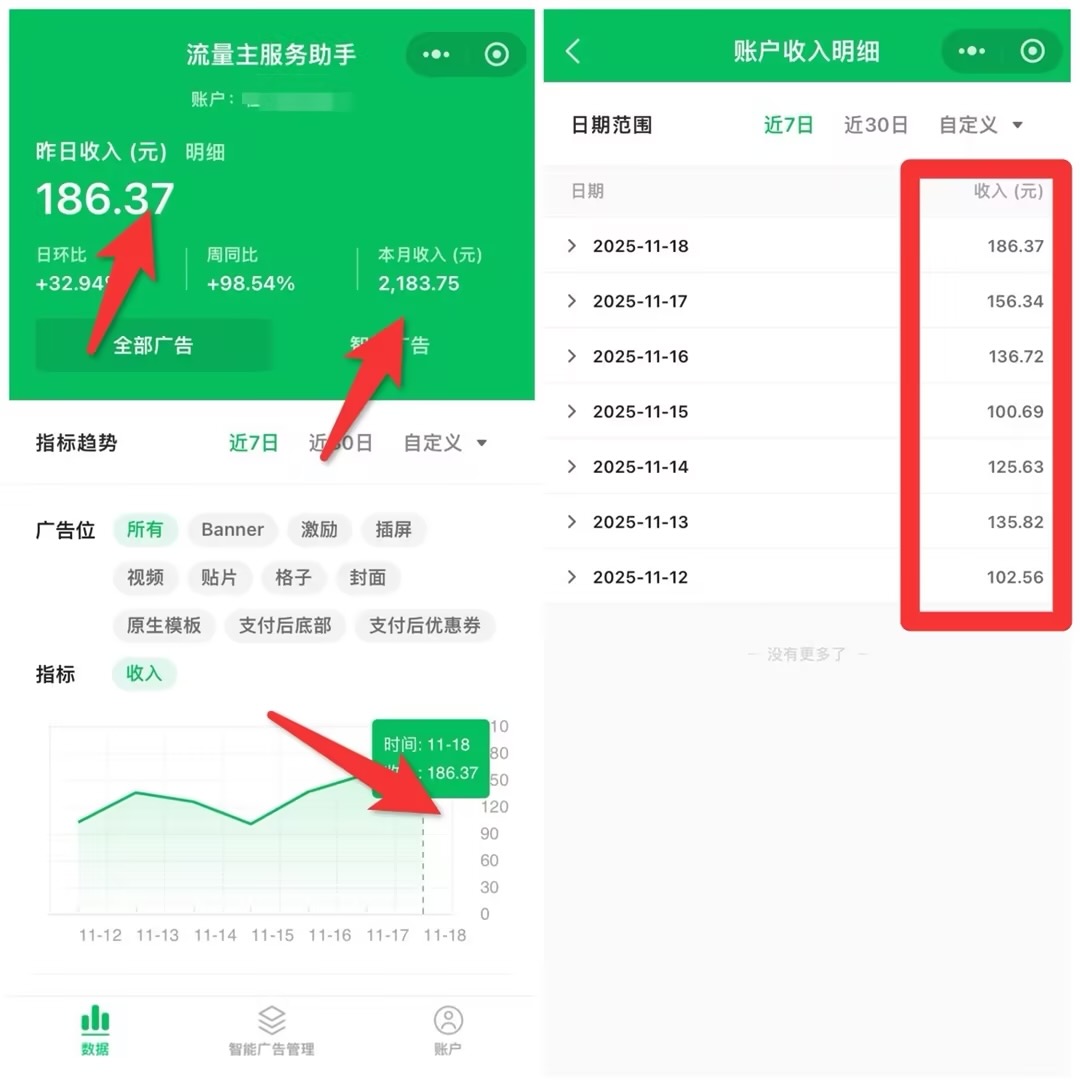 小程序广告变现，一部手机就可以，独立后台，广告单价高，招代理