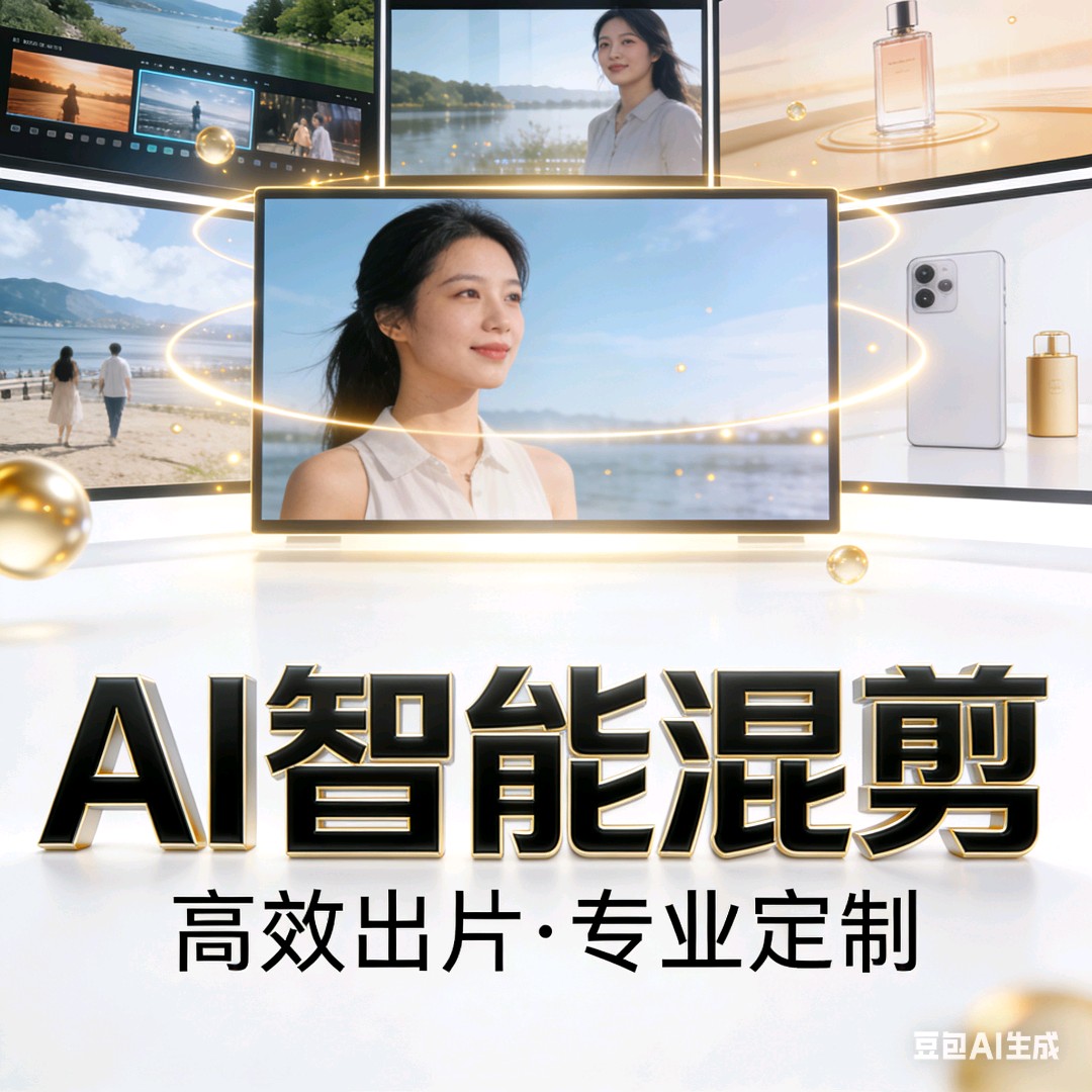 低价AI混剪 50元/条 24h交付