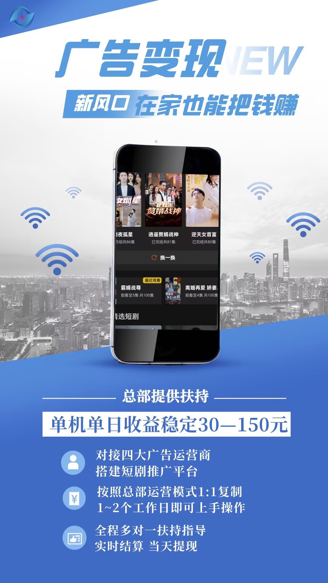 2025年靠谱副业，看广告赚钱！自己有独立后台，轻松搭建被动收入。