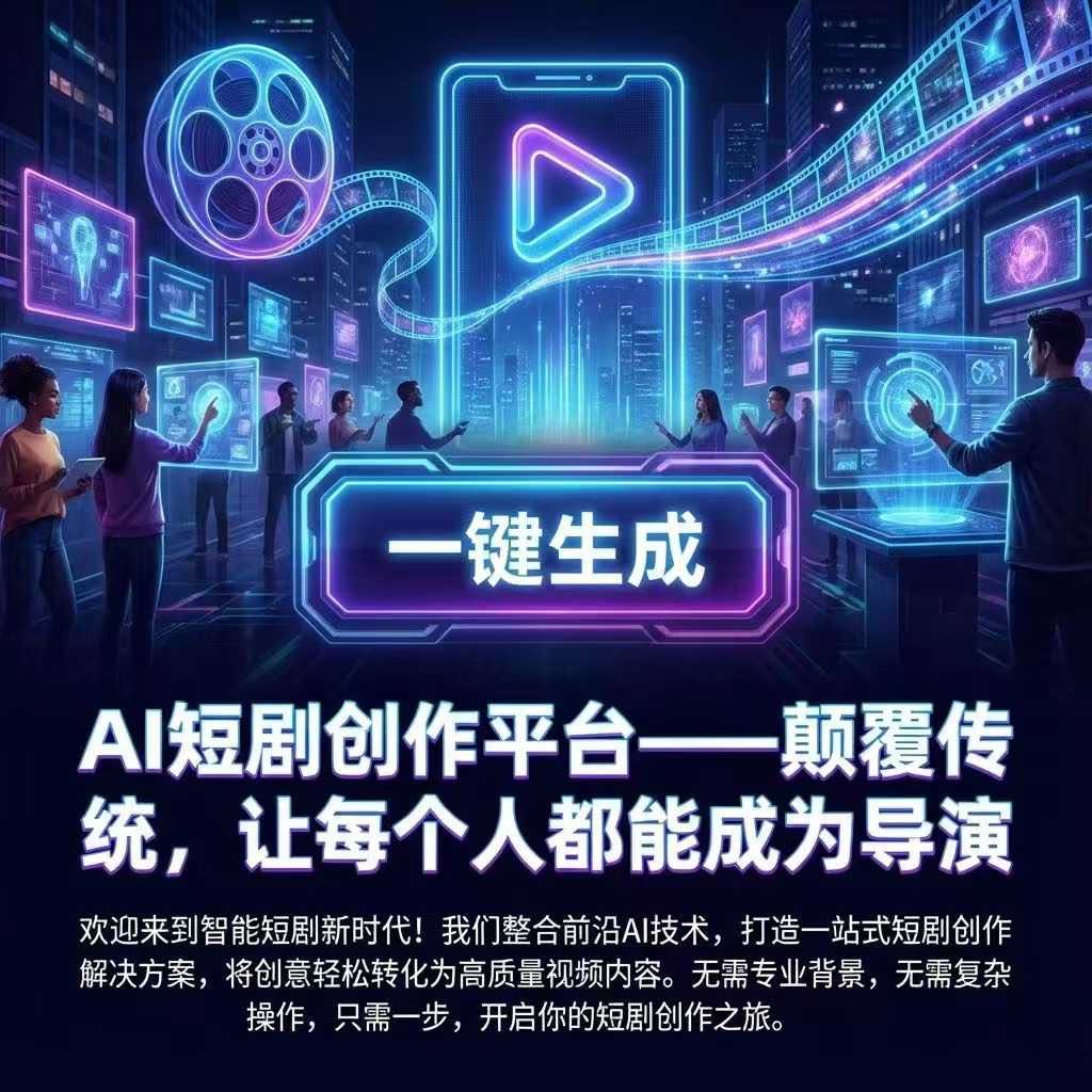 AI漫剧，短剧一键创作平台