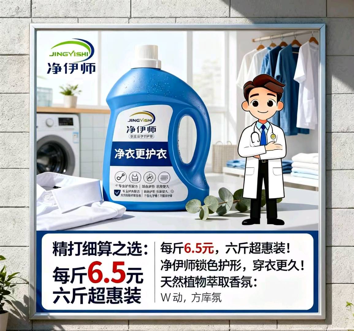 净伊师洗衣液代理加盟招商