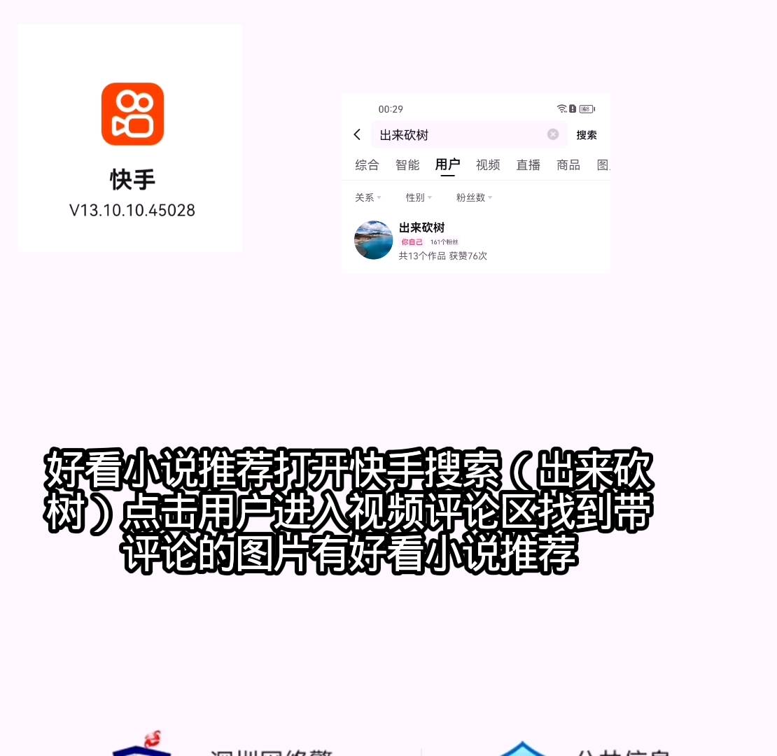 快手视频看小说