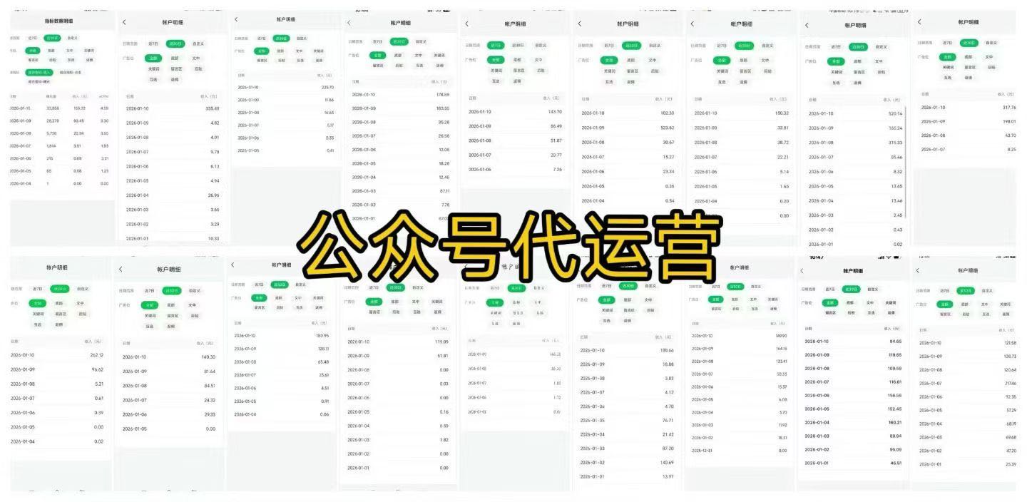 公众 号+头条视频流量主代运营 合作项目介绍