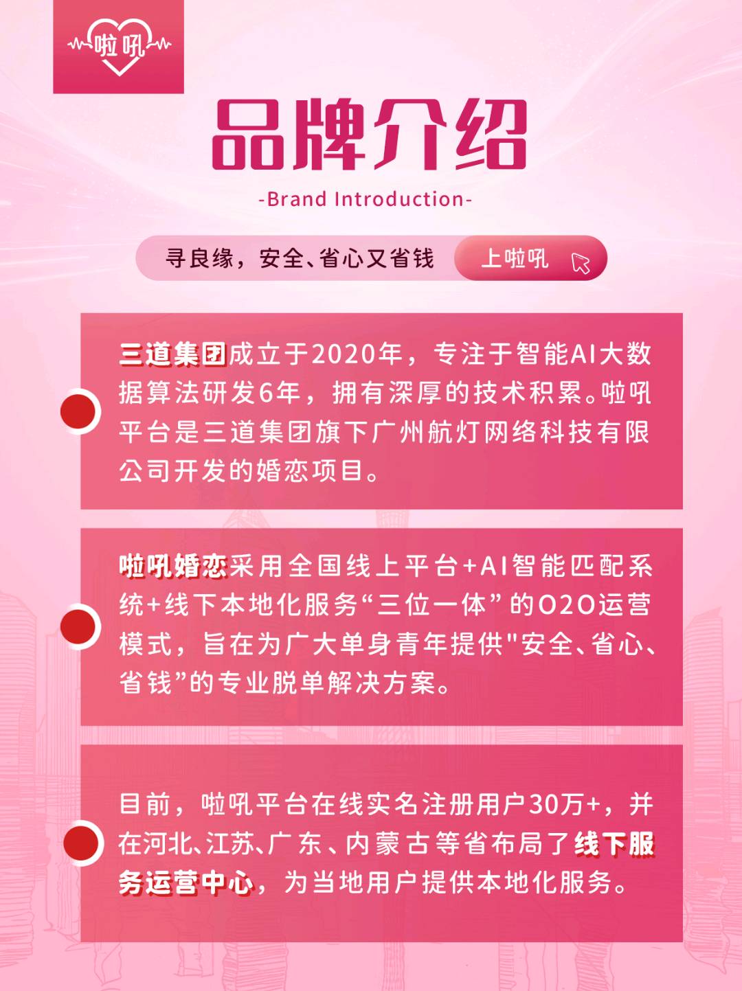 婚配赛道项目寻求推广合伙人