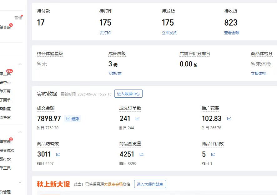 拼多多淘宝抖音店铺合作，店铺盈利分成，不盈利不收前置任何费