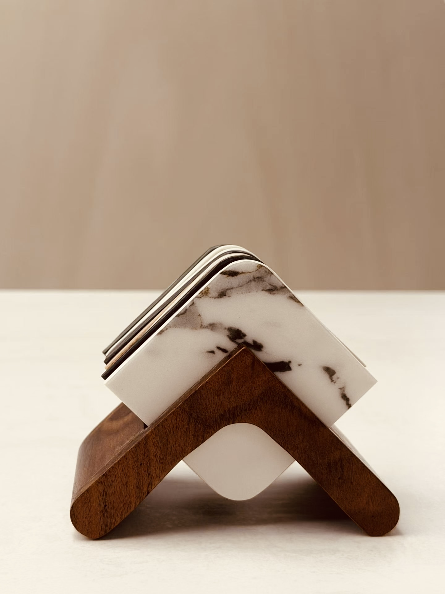 手工岩板茶杯垫