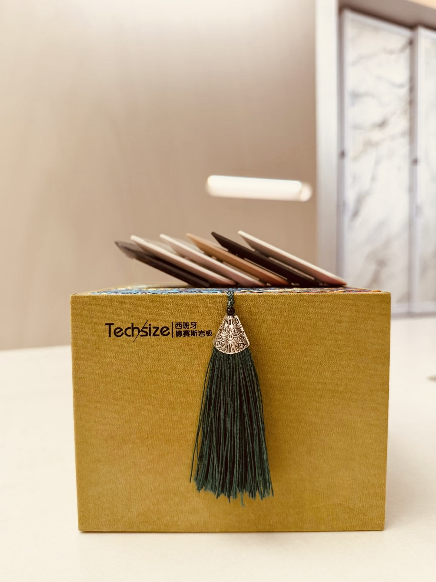 手工岩板茶杯垫