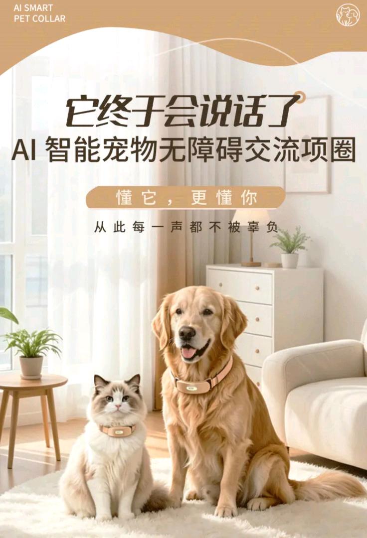 宠物AI智能用品推广员，全职都可，没有费用