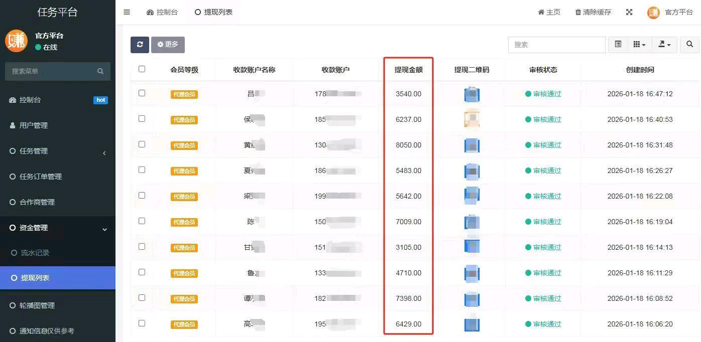 APP拉新渠道，行业优质2000款，主推简单注册类，均价30-100当天结算