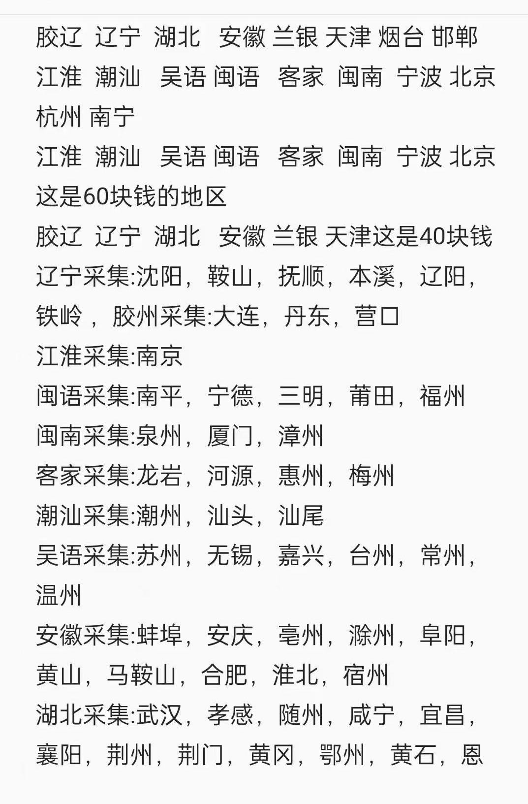 全国方言采集 寻宝妈团队 大学生团队 人力团队