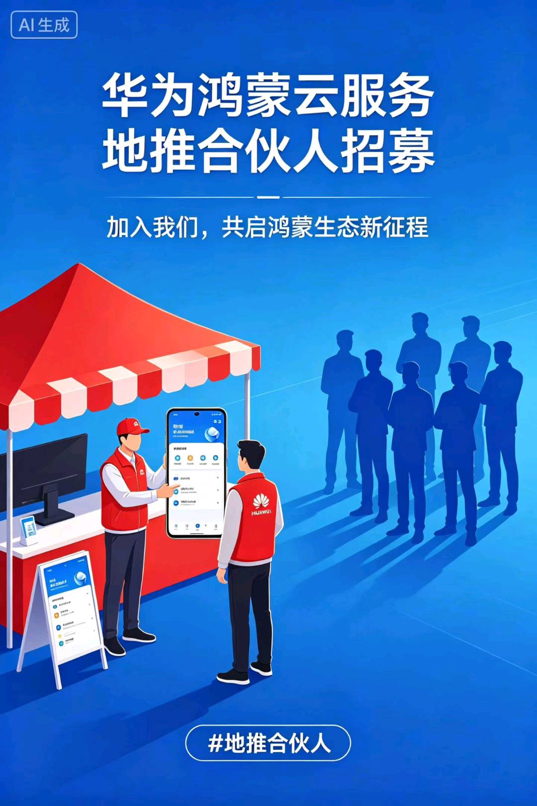 华为元服务项目，靠谱，佣金高，需要找人地推
