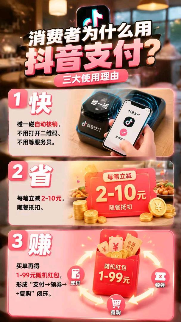 抖音支付服务商｜扫码点餐｜视频号团购｜高德团购｜华为元