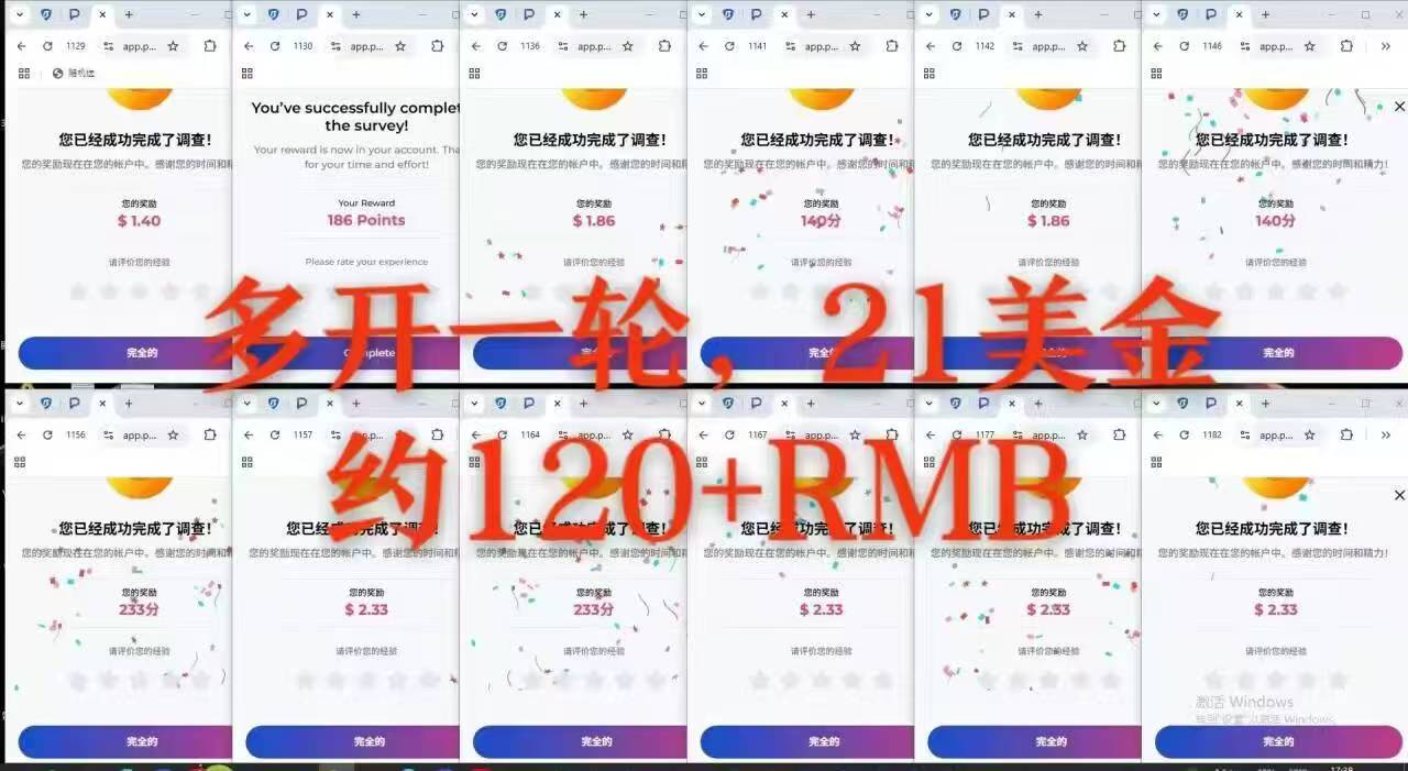 日结 300『1V1免费教』海外(国外)问卷调查、『视频教程咨询就送』