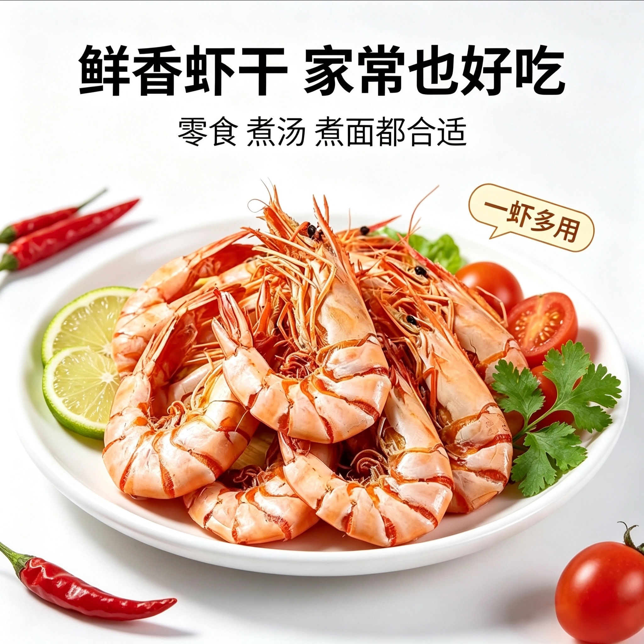 深海九节虾干源头工厂一件代发，高利润海产干货诚招全渠道分销商