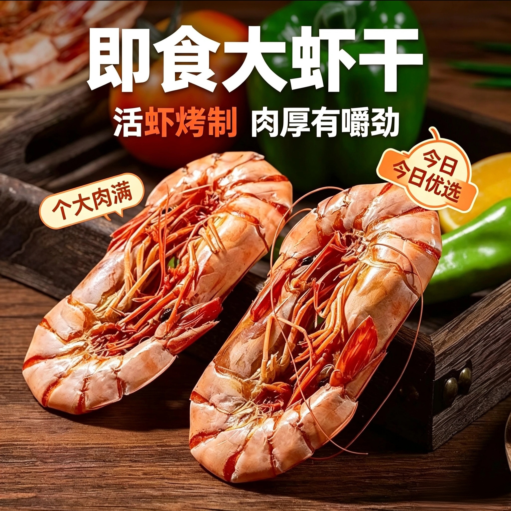 深海九节虾干源头工厂一件代发，高利润海产干货诚招全渠道分销商