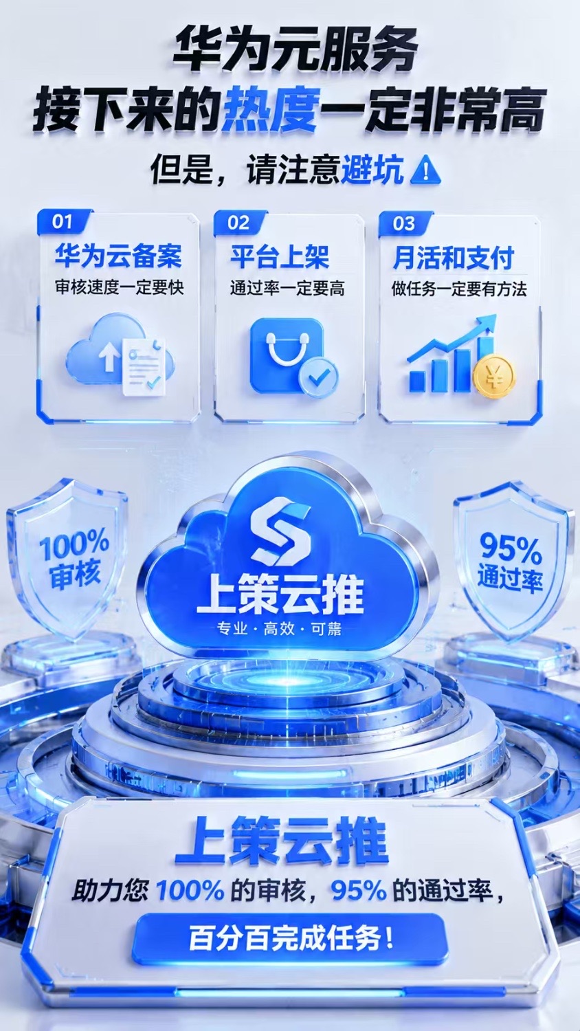 华为元服务拉新，无预算勿联