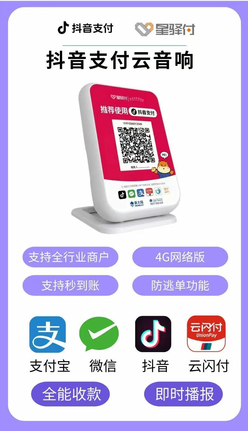 真商支付行业招商抖音支付微信绿盒子