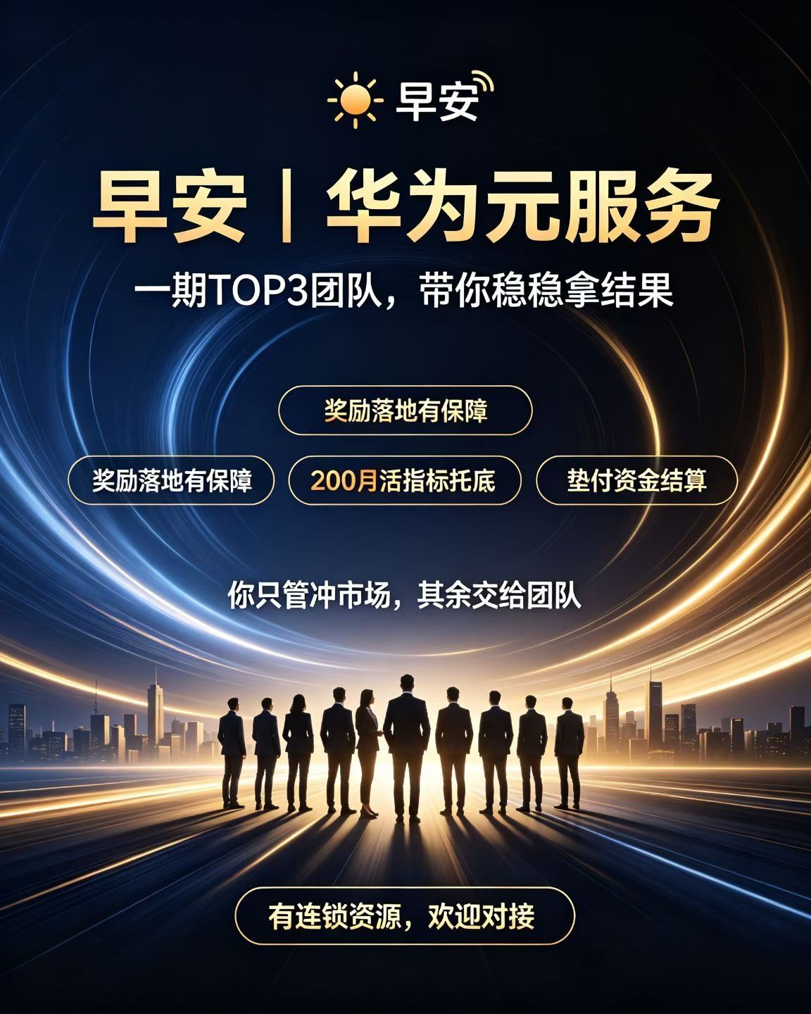 华为元服务【直签合伙人】**头部服务商，入驻即结，团队1000+/户，系统进件
