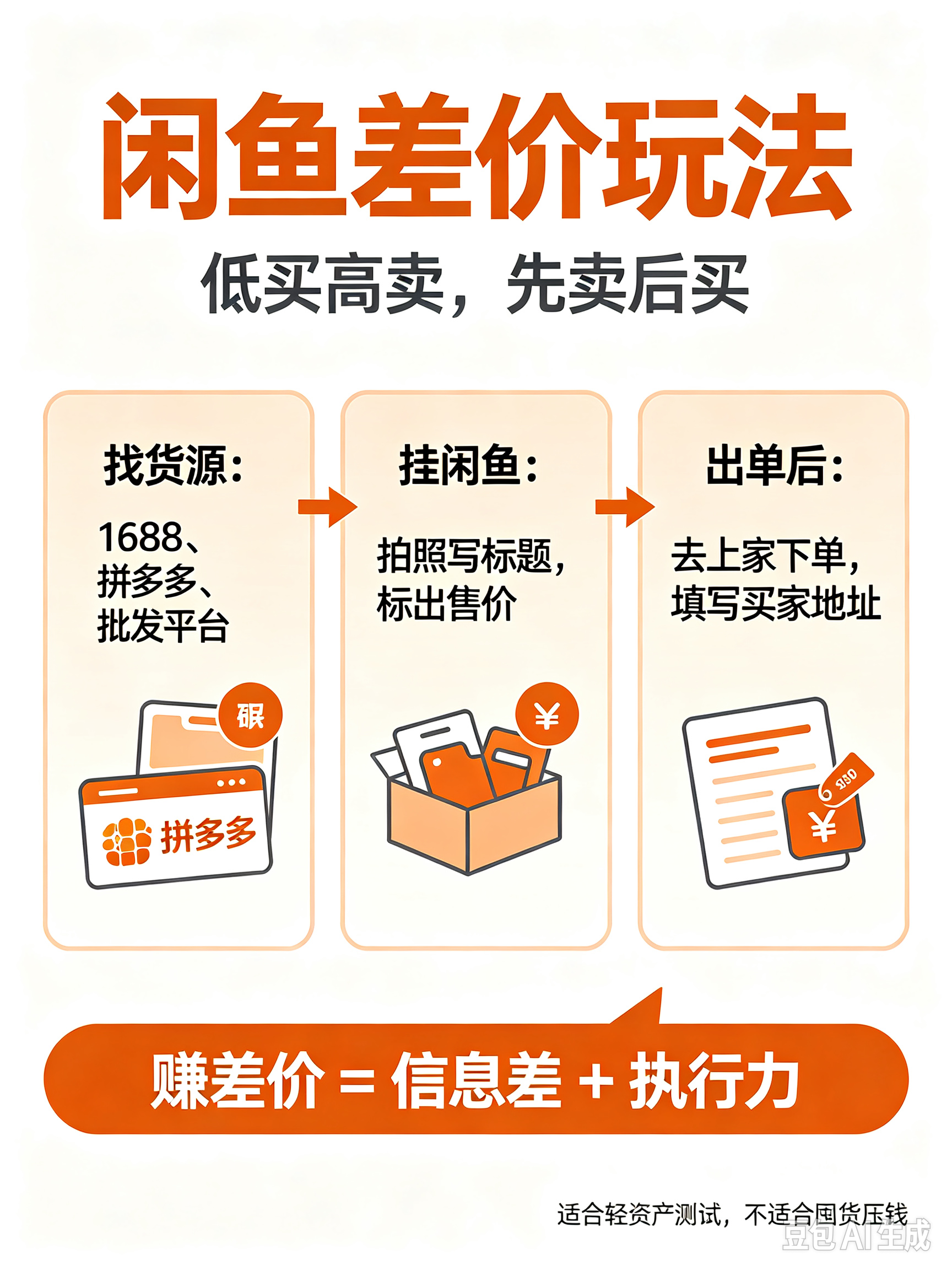 闲鱼无货源差价副业｜零囤货简单上手