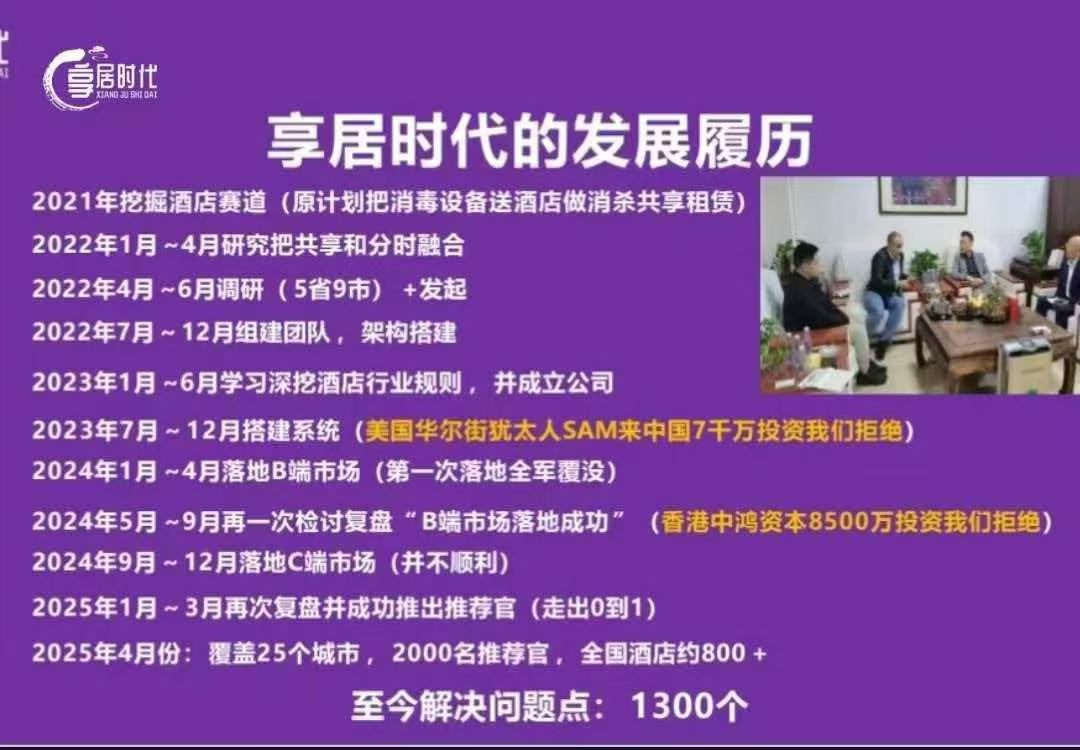 享居时代——推广分时住宿新模式