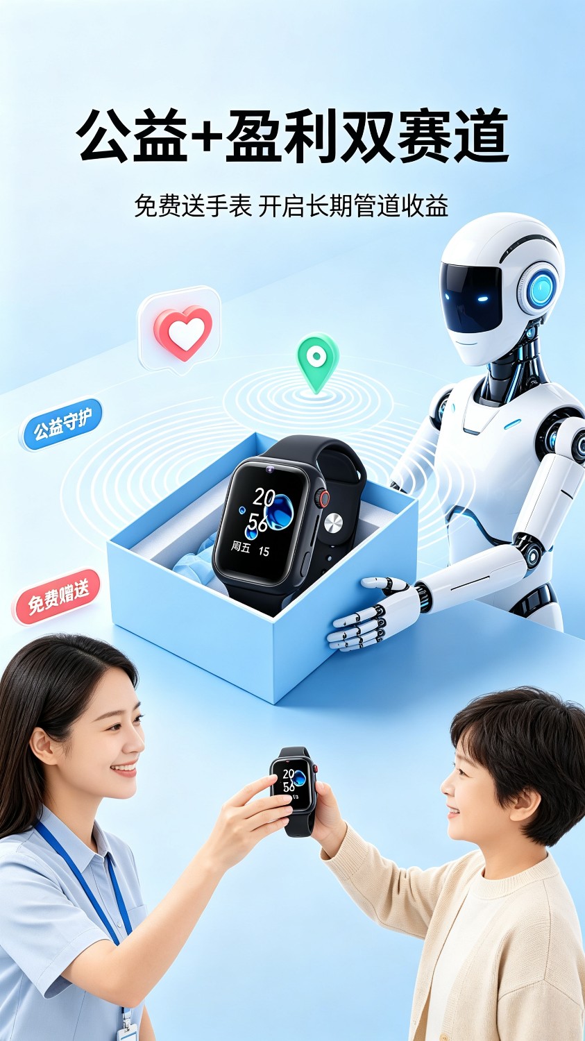 儿童电话手表免费送项目，只需千元投资，即可**2000+，全国招募300名合伙人