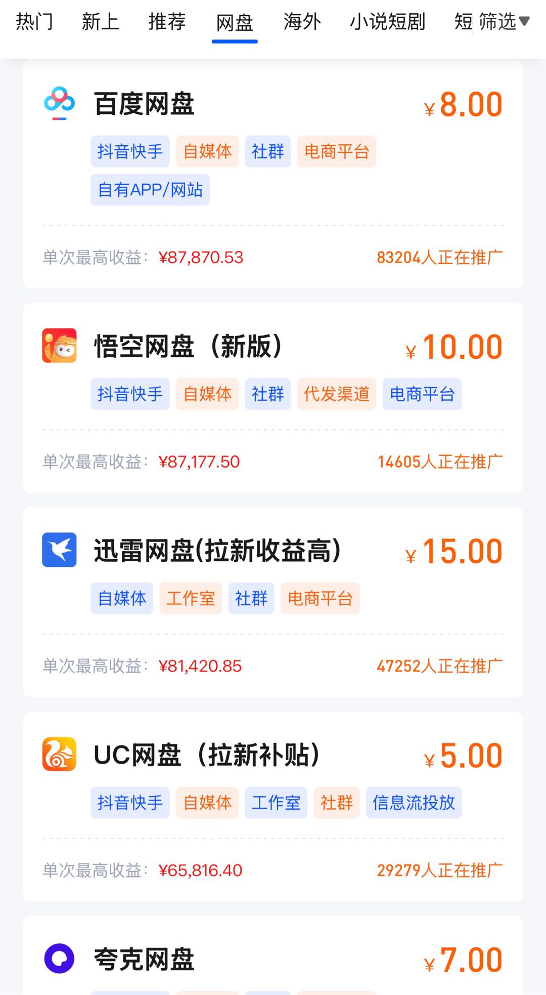 网盘拉新源头项目、独立后台,小白可教