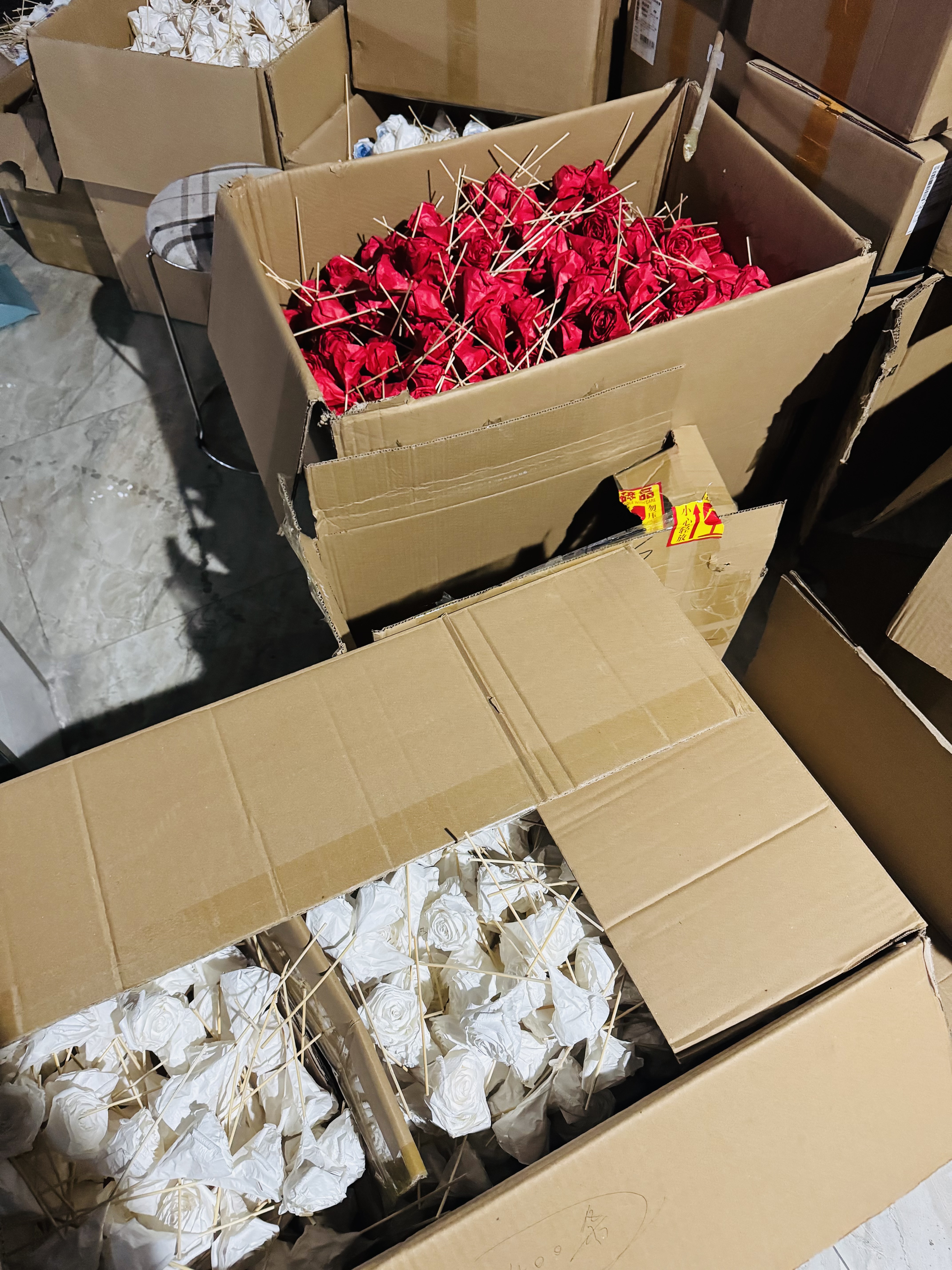 花艺🌹加工1元一朵、组织女性放量加工 日产值300朵！